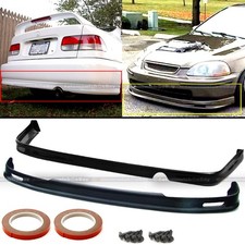 Fits 96-98 Honda Civic 2dr 4dr Pu Polyurethane Mugen Front Rear Bumper Lip Fits 96-98 Honda Civic 2dr 4dr Pu Polyurethane Mugen Front Rear Bumper Lip