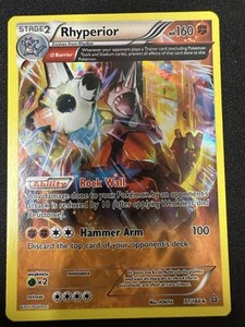 Pokémon TCG Rhyperior Holo Rare Card 77/160 Primal Clash