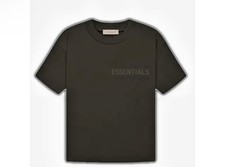 Fear of God Essentials Men's Black Logo Crew Neck Short Sleeve T-Shirt