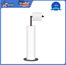 Toilet Paper Holder Stand, Free Standing Toilet Paper Roll Holder for 4 Spare Ro