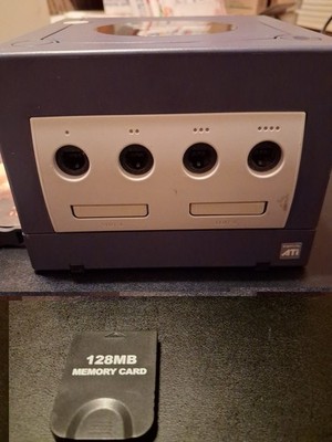 Nintendo GameCube Indigo DOL-001 Console Memory Card OEM Controller All Tested