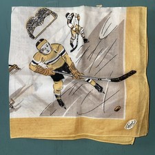 VINTAGE Nieużywana Burmel Oryginalna męska chusteczka do nosa sporty zimowe z etykietą