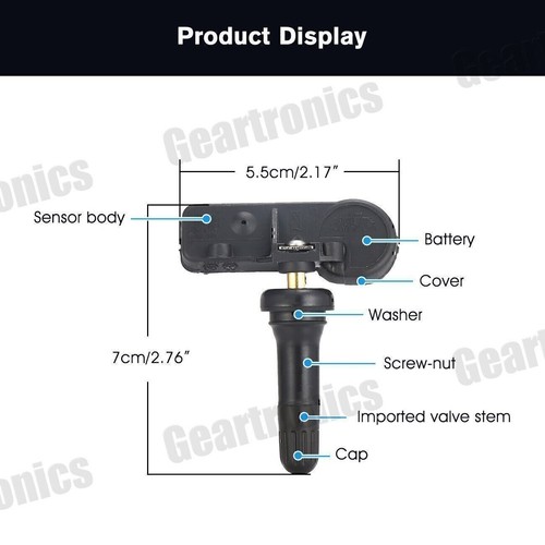 1PC TPMS FIT For Ford Motorcraft Tire Pressure Sensor DE8T-1A180-AA USA 3J USA - Picture 2 of 10