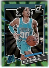 Nick Smith Jr. 2023-24 Donruss #248 Green Laser Holo Rookie