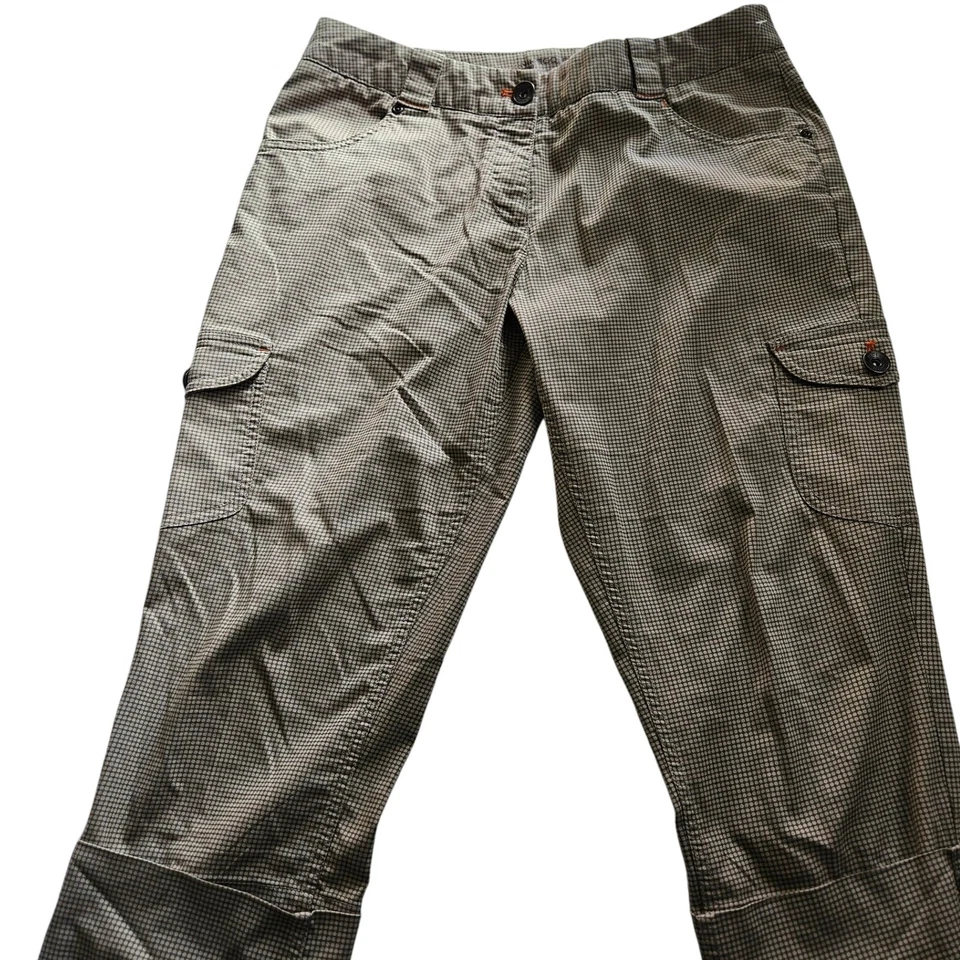 Pantalones cortos de golf Nike para mujer talla 8 caqui micro cuadros a cuadros Foto 2 de 4