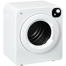 HOMCOM 6kg Vented Tumble Dryer White, Refurbished