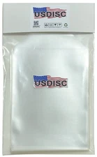 100 USDISC Storage Pockets 5.625 x 7.375, Flap, 4mil Stamp & Die (Clear) Lot