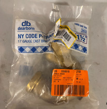 Dearborn Brass NY Code 1-1/2 in. Brass Unfinished Cast Sink Drain P-Trap
