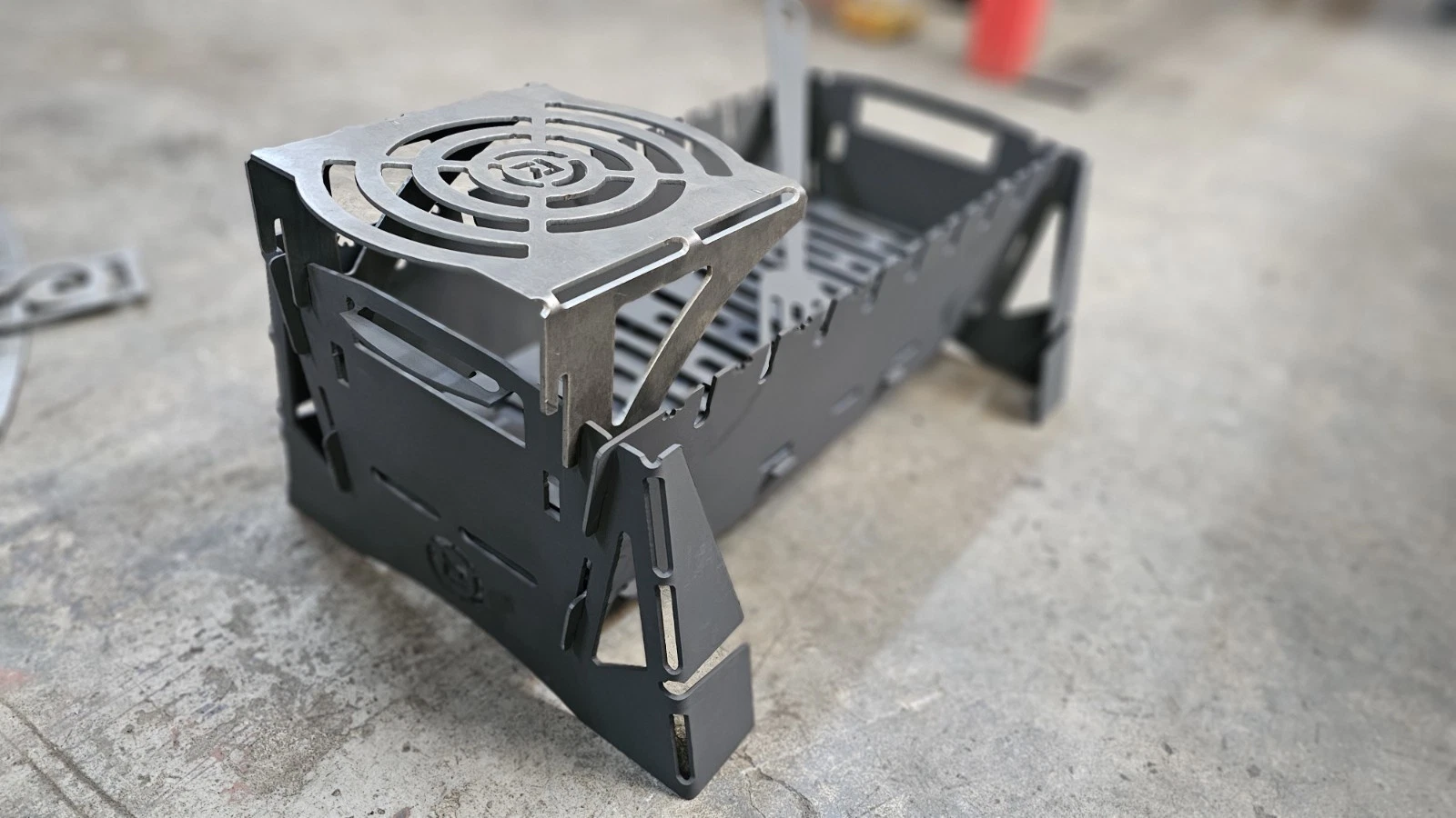 Charcoal Grill Kebab BBQ Portable Mangal + Fire Poker