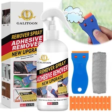 Adhesive Remover, 300ML Surface-Safe Glue Remover with Plastic Scraper, Sticker