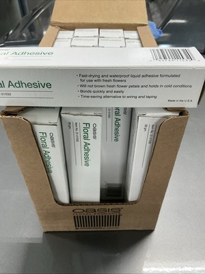 Oasis Floral Adhesive Glue .39 gm. Glues Fresh Or Artificial Material 01532 24PK