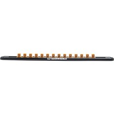 38 Drive Magnetic Socket Rail Organizer With 14 Clips - Ultimate Tool Solution