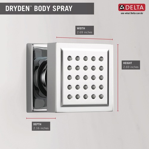 Delta 50150 Single Function 1.75 GPM Square Brass Body Spray - Bronze - Bild 8 von 12