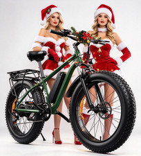 OBX 1000W 48V/15AH Electric Bike Mountain e bike 26" Fat Tire 30MPH for Adult US