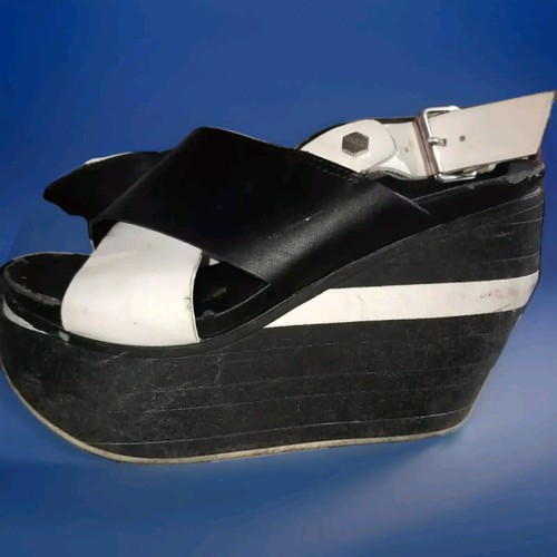 Cult Scarpe Sandalo Platform Donna Zeppa n37 Originali Used