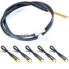 6 PCS NTC 10K Temperature Sensor Probe Waterproof 25cm Cable Thermistor
