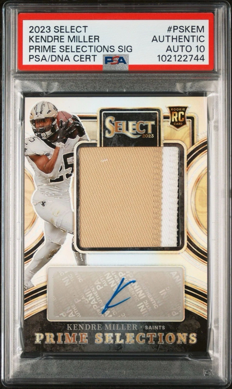 Kendre Miller Panini Select Prime Selections Signatures #PSKEM Base