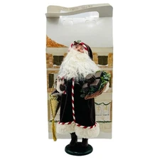 Byers Choice Christmas Caroler Santa Claus With Chocolate Basket Figurine NEW
