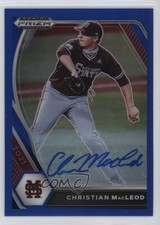 2021 Panini Prizm Draft Picks Blue 46/99 Christian Macleod #PDP159 Auto 0t2