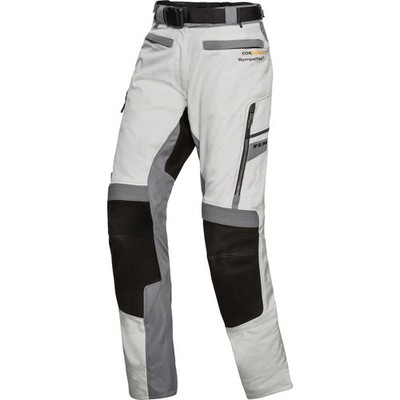 FLM Damen Tourenlederhose 4.0 wasserdicht schwarz mit Knieprotektoren