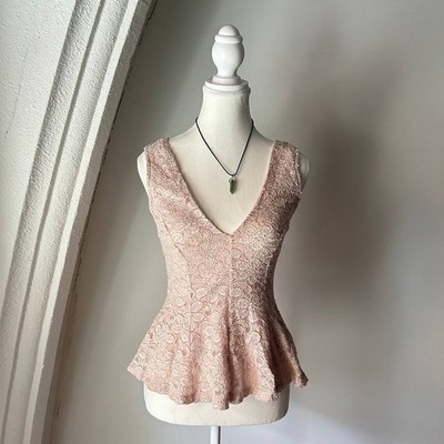 Windsor Y2K Glitter Pink Sleeveless Fitted Top Glam Coquette Women s Sz XXS