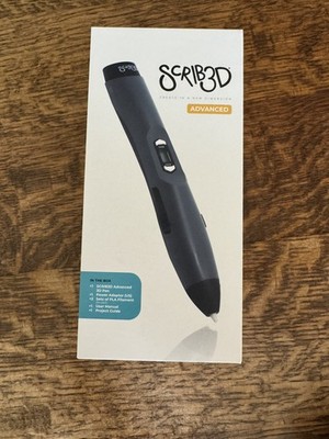 Scrib3D Advanced 3D Printing Pen, Project Guide, and Charger (NEW SEALED)