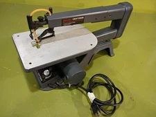 Craftsman 16" variable Speed Scroll Saw #113.236180 5" plain end w/many Blades