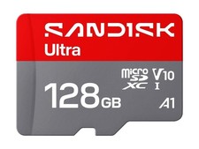Sandisk SDSQUJQ128GGZ6MA Ultra 128GB microSD Card UHS-I V10 A1 - 195MB/s