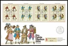 SG57 SWITZERLAND 1990 Registered FDC Pro Patria - people multiples of 4