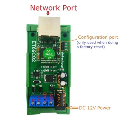 ET69C02 Ethernet RJ45 zu RS485 Bus Konverter unterstützt Modbus RTU