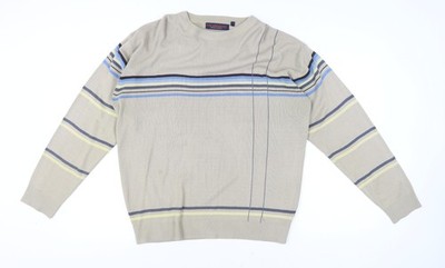 Matinee Herren Pullover Pulli beige gestreift Acryl L