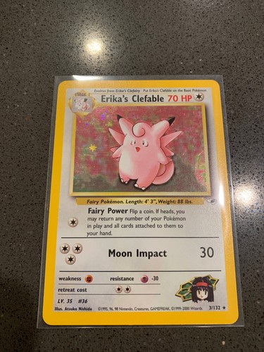 Erika's Clefable 003/132 Gym Heroes Holo