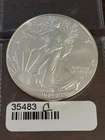 2023 W American Silver Eagle .999 Silver BU Bullion $1 Coin 35483C