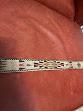 Vintage 1940  s Handmade Horsehair Leather Prison Belt 36  Southwest Americana