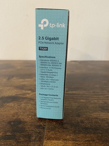 Carte adaptateur réseau PCIe TP-Link TX201 2,5 Go compatible Windows - Photo 4/4