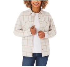 Member's Mark Women's Cozy Button Down Shirt Ivory Large