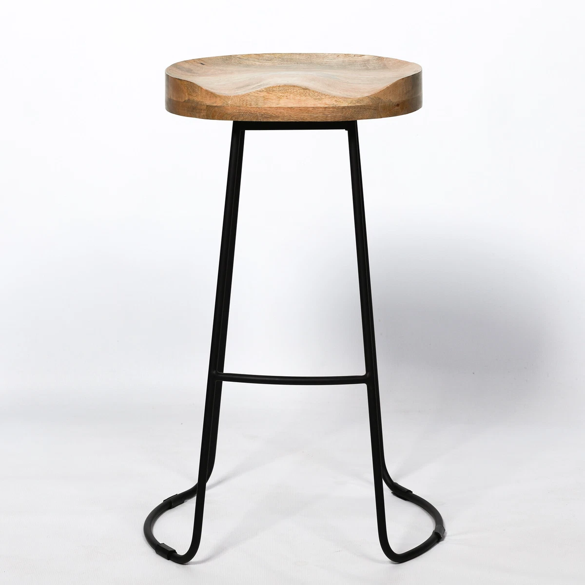 Wood iron bar sale stools
