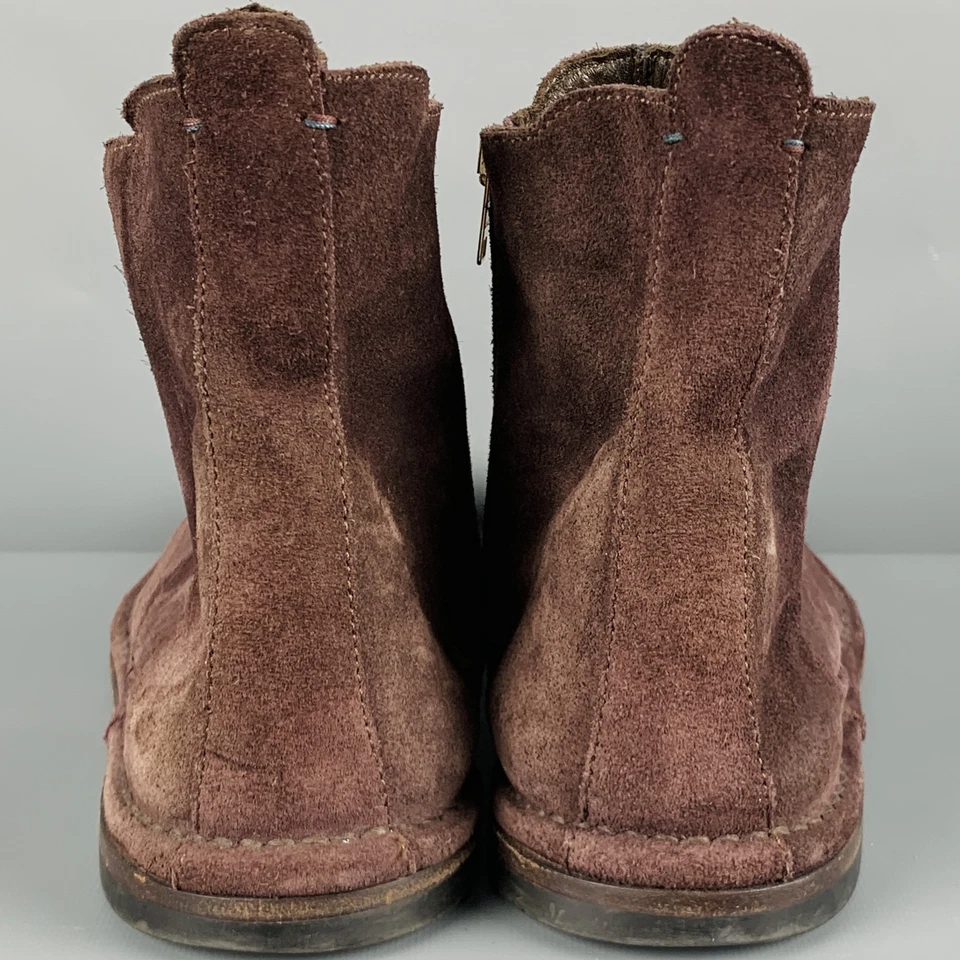 PAUL SMITH Taille 9 Daim Violet Bottines - Photo 3/4