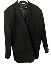 Edwards Redwood  Ross Men NEW 50R Signature Charcoal Black Wool Blend Suit Coat