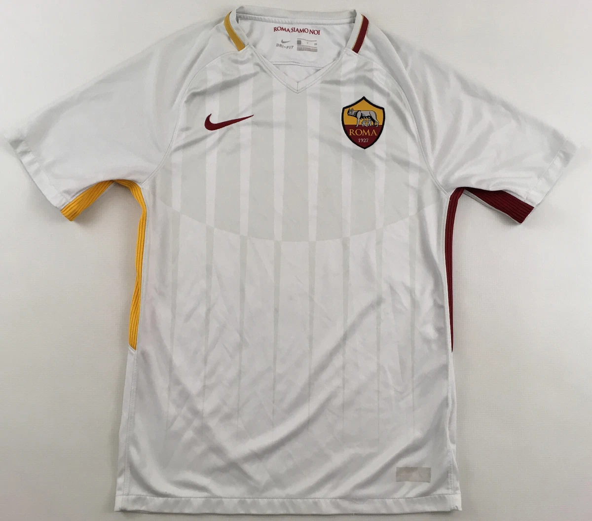 Sui Implacable semestre AS Roma 2017/18 2018 Nike soccer shirt jersey maglia camiseta Small S | eBay