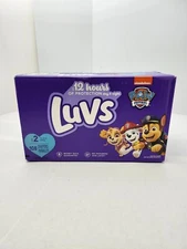 Luvs Paw Patrol Diapers Nickelodeon Size 2 12-18 lb #108 No Parabens and Latex.