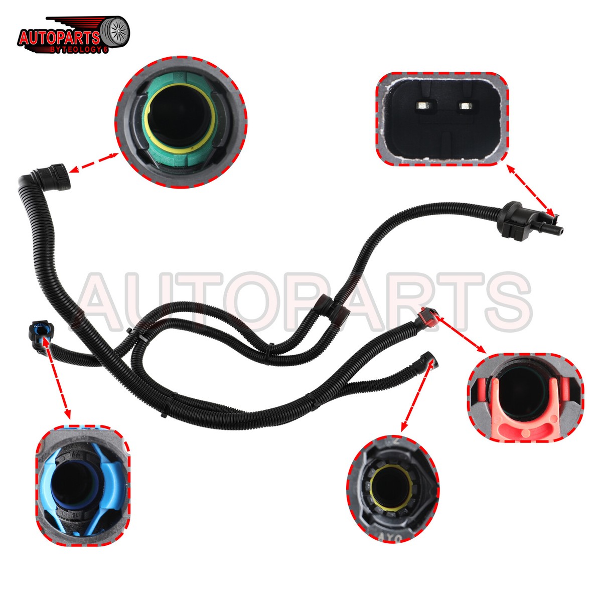 Vapor Canister Vapor Canister Purge Solenoid Valve Hose For 2015-2022 ...