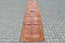 Turkish Rugs, Cool Rug, Vintage Rug, Anatolian Rugs, 2.7x11.4 ft Runner Rug