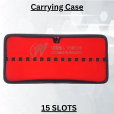 15 Item Organizing Salon Tweezers Case Scissors Smooth Zipper Multipurpose Use