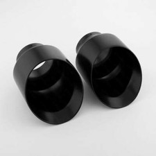2pcs Exhaust Tips 3 Inlet Bevel 5 Out Angle Cut Double Wall Black Finish 2pcs Exhaust Tips 3 Inlet Bevel 5 Out Angle Cut Double Wall Black Finish