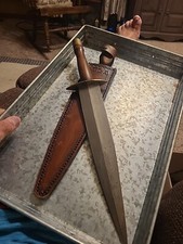 18" Dagger Including Handle from Pakistan with leather sheath