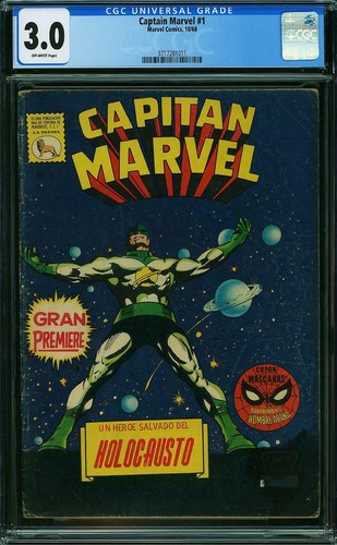 Captain Marvel #1 CGC 3.0 Marvel 1968 Very RARE Spanish Edition!! M8 311 cm