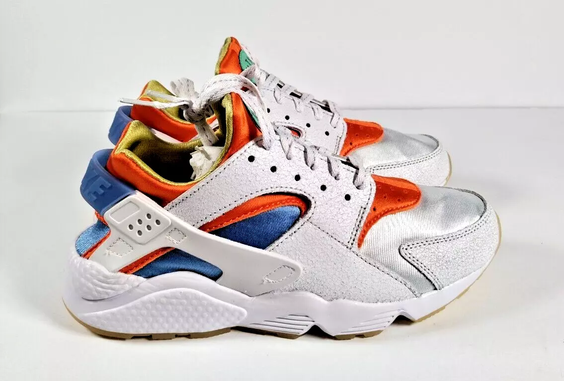 Nike huarache clearance grey blue orange