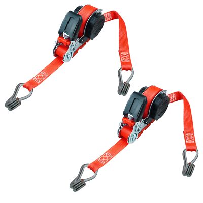 2x Automatik Ratschenspanngurt, 5m x 25mm, 700 daN, Doppelspitzhaken von PETEX
