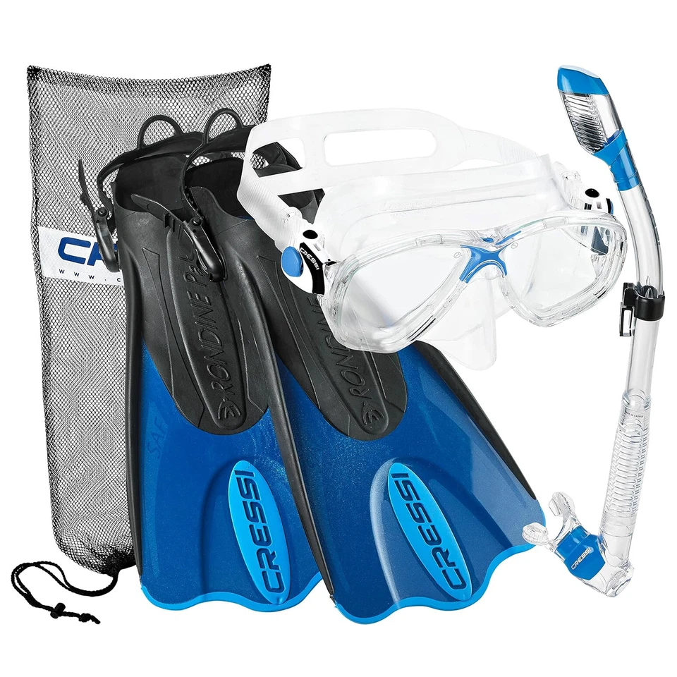 Máscara Cressi Marea - Supernova Dry Snorkel - Conjunto de barbatanas Palau SAF - Imagem 2 de 4